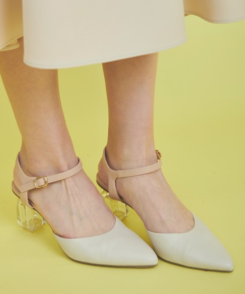 NOELA(ノエラ)の「クリアヒールパンプス(パンプス・レディース・ブラウン/オフホワイト/ピンク・S/L/M)」の6枚目の写真