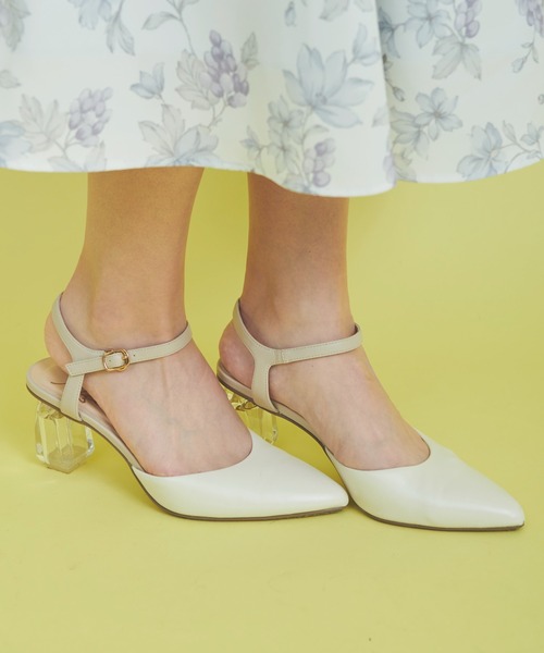 NOELA(ノエラ)の「クリアヒールパンプス(パンプス・レディース・ブラウン/オフホワイト/ピンク・S/L/M)」の9枚目の写真