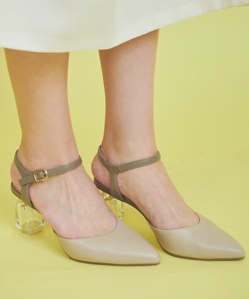 NOELA(ノエラ)の「クリアヒールパンプス(パンプス・レディース・ブラウン/オフホワイト/ピンク・S/L/M)」の13枚目の写真