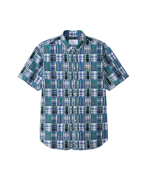 Champion(チャンピオン)の「【Champion/チャンピオン】メンズ メンズカジュアル ショートスリーブシャツ(シャツ/ブラウス・メンズ・イエロー/ブルー/ダークグリーン・MEDIUM/LARGE/X-LARGE)」の2枚目の写真