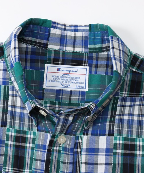 Champion(チャンピオン)の「【Champion/チャンピオン】メンズ メンズカジュアル ショートスリーブシャツ(シャツ/ブラウス・メンズ・イエロー/ブルー/ダークグリーン・MEDIUM/LARGE/X-LARGE)」の17枚目の写真