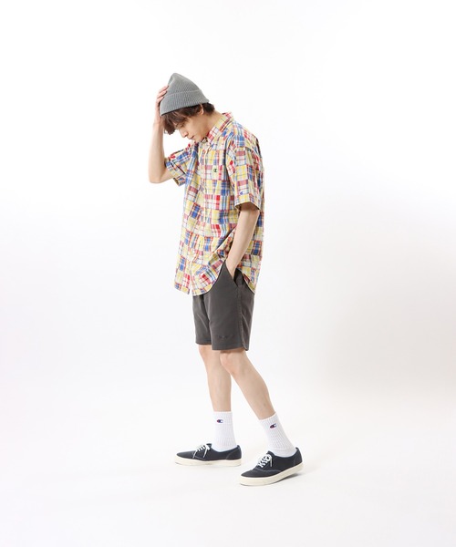 Champion(チャンピオン)の「【Champion/チャンピオン】メンズ メンズカジュアル ショートスリーブシャツ(シャツ/ブラウス・メンズ・イエロー/ブルー/ダークグリーン・MEDIUM/LARGE/X-LARGE)」の4枚目の写真