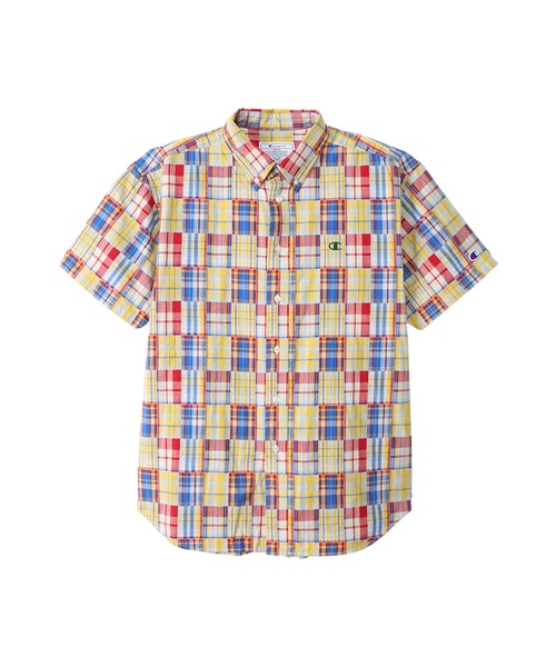 Champion(チャンピオン)の「【Champion/チャンピオン】メンズ メンズカジュアル ショートスリーブシャツ(シャツ/ブラウス・メンズ・イエロー/ブルー/ダークグリーン・MEDIUM/LARGE/X-LARGE)」の9枚目の写真