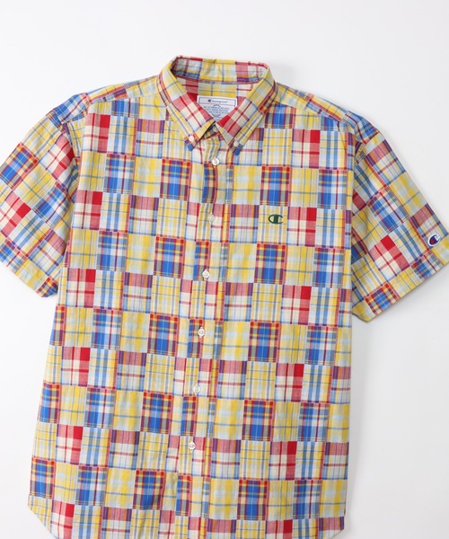 Champion(チャンピオン)の「【Champion/チャンピオン】メンズ メンズカジュアル ショートスリーブシャツ(シャツ/ブラウス・メンズ・イエロー/ブルー/ダークグリーン・MEDIUM/LARGE/X-LARGE)」の11枚目の写真