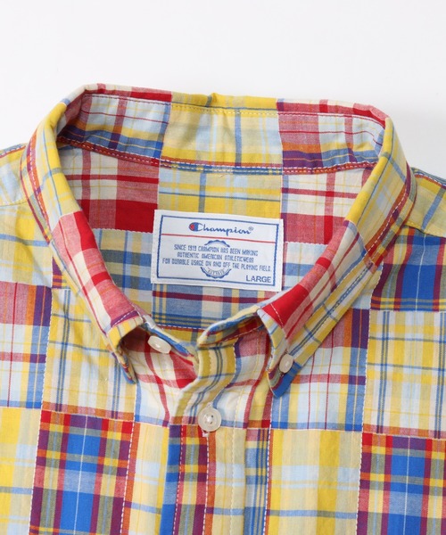 Champion(チャンピオン)の「【Champion/チャンピオン】メンズ メンズカジュアル ショートスリーブシャツ(シャツ/ブラウス・メンズ・イエロー/ブルー/ダークグリーン・MEDIUM/LARGE/X-LARGE)」の12枚目の写真