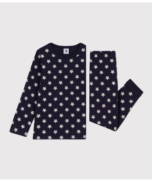 PETIT BATEAU（プチバトー）の「プリント長袖パジャマ（ルームウェア/パジャマ・キッズ・ダークネイビー・6YEAR/8YEAR/10YEAR/12YEAR）」の4枚目の写真