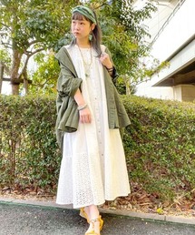 チャイハネ | 【チャイハネ】シフリー刺繍メグナノースリーブワンピース(ワンピース)