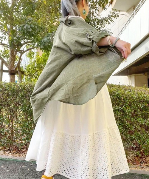 チャイハネ（チャイハネ）の「【チャイハネ】シフリー刺繍メグナノースリーブワンピース（ワンピース・レディース・ブラック/ホワイト/ブルー・FREE）」の6枚目の写真