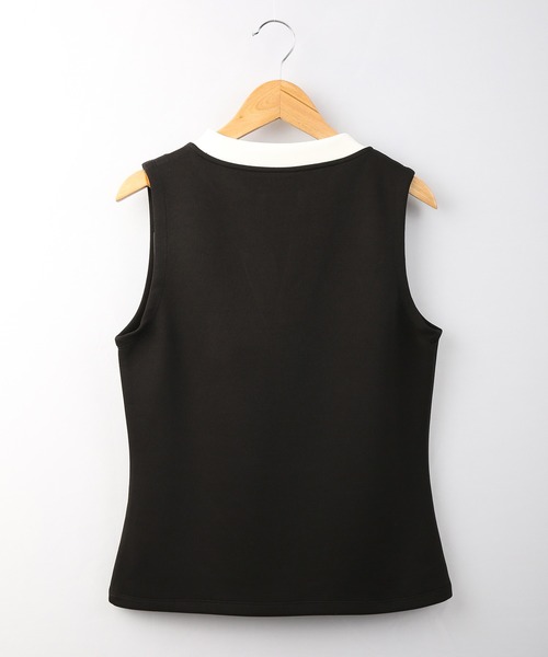 CECIL McBEE（セシルマクビー）の「CECIL McBEE green ヘンリーノースリーブ　GOLF（タンクトップ・レディース・ブラック/ホワイト・2/1）」の15枚目の写真