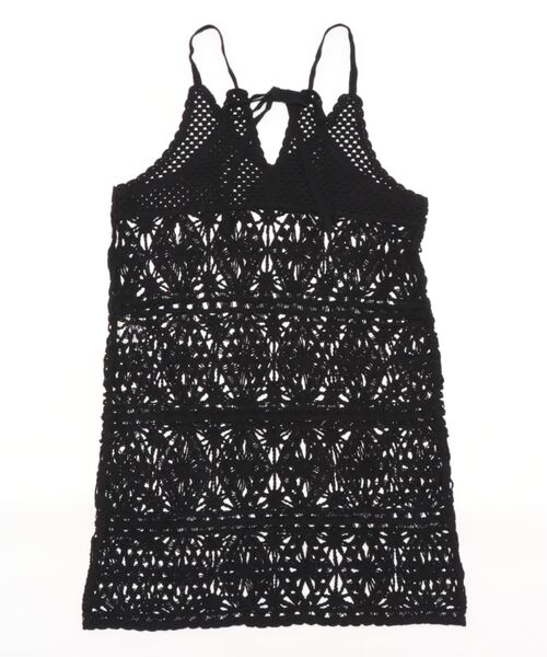 チチカカ(チチカカ)の「クロシェ風ワンピース(ワンピース・レディース・ブラック/アイボリー・FREE)」の16枚目の写真