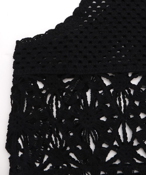 チチカカ(チチカカ)の「クロシェ風ワンピース(ワンピース・レディース・ブラック/アイボリー・FREE)」の13枚目の写真