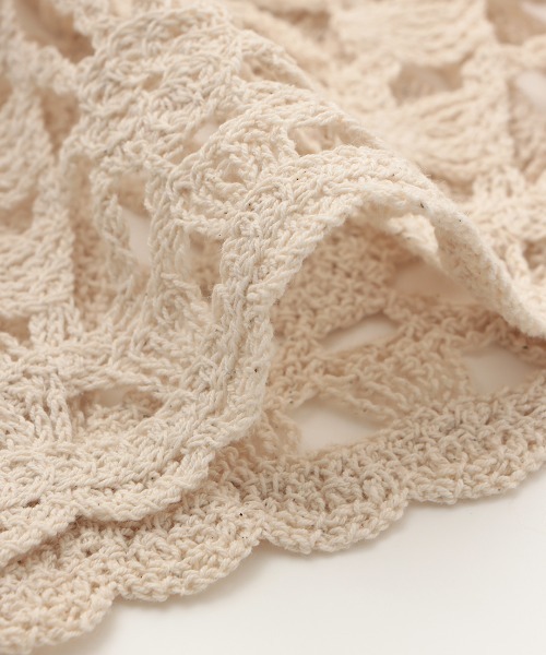 チチカカ(チチカカ)の「クロシェ風ワンピース(ワンピース・レディース・ブラック/アイボリー・FREE)」の15枚目の写真