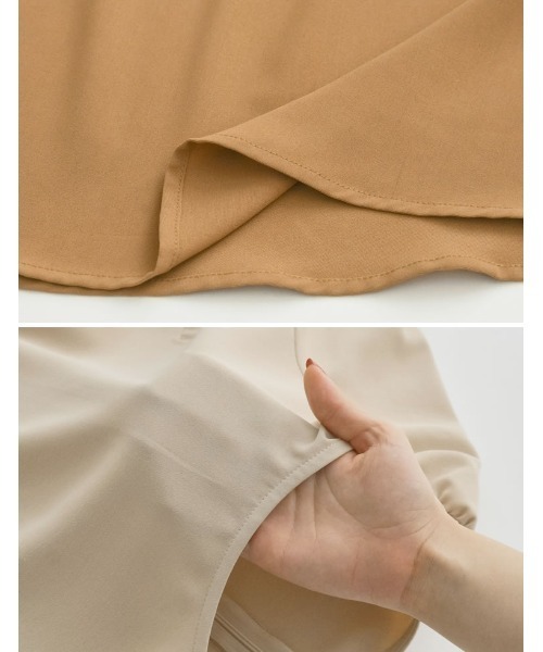 Re:EDIT（リエディ）の「[低身長/高身長/大きいサイズ有]ポーラティアードマキシワンピース（ワンピース・レディース・モカ/ブルー/ブラック/ベージュ・MEDIUM/LARGE/SHORT/X-LARGE/TALL）」の7枚目の写真