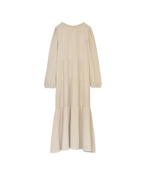 Re:EDIT（リエディ）の「[低身長/高身長/大きいサイズ有]ポーラティアードマキシワンピース（ワンピース・レディース・モカ/ブルー/ブラック/ベージュ・MEDIUM/LARGE/SHORT/X-LARGE/TALL）」の9枚目の写真