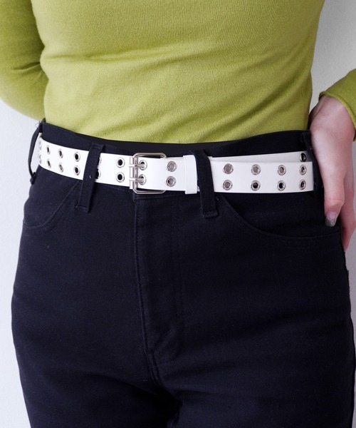 ダブルピン ハトメ ベルト / アイレット ベルト（ベルト）｜Port