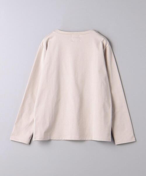 mucci（ムッチ）の「＜mucci＞LOGO ロングスリーブ Tシャツ（Tシャツ/カットソー・レディース・ブラック/ベージュ・0）」の11枚目の写真