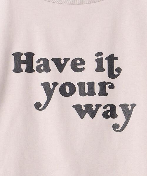 mucci（ムッチ）の「＜mucci＞LOGO ロングスリーブ Tシャツ（Tシャツ/カットソー・レディース・ブラック/ベージュ・0）」の14枚目の写真