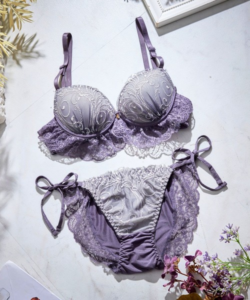 ★Ravijour★レイヤードレースブラ★フルバックショーツ★パンツ下着★セット Ravijour - ☆Ravijour☆ブラショーツ☆フルバックレースパンツ