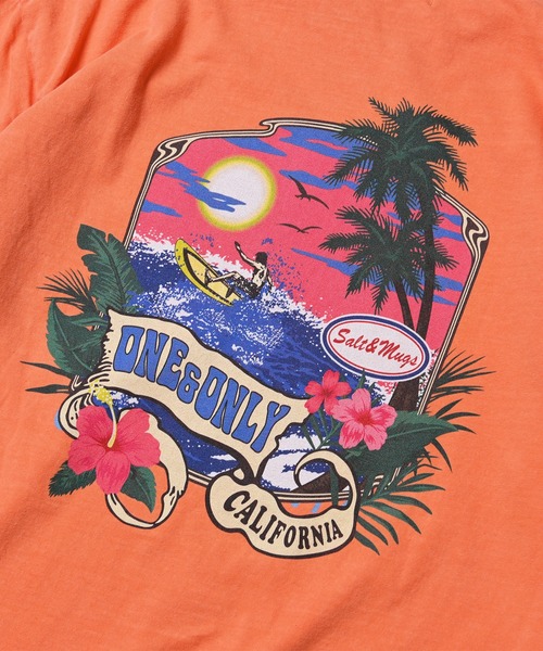 SALT&MUGS(ソルトアンドマグス)の「RJ SURF TEE(Tシャツ/カットソー・メンズ・オレンジ/ブラック/ホワイト・SMALL/MEDIUM/X-LARGE/LARGE)」の9枚目の写真