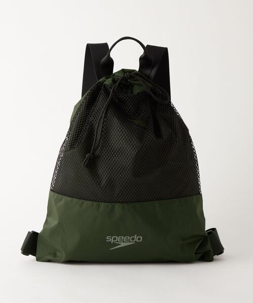 Speedo(スピード)の「【別注】<SPEEDO> ナップサック(バックパック/リュック・キッズ・ブラック/オリーブ・FREE)」の2枚目の写真