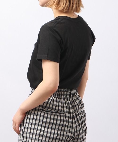 &soiree(アンドソワレ)の「&soiree 刺繍Tシャツ 半袖(Tシャツ/カットソー・レディース・ホワイト/ブラック・M/L)」の19枚目の写真