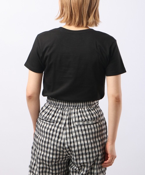 &soiree(アンドソワレ)の「&soiree 刺繍Tシャツ 半袖(Tシャツ/カットソー・レディース・ホワイト/ブラック・M/L)」の21枚目の写真