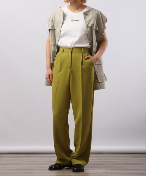 &soiree(アンドソワレ)の「&soiree 刺繍Tシャツ 半袖(Tシャツ/カットソー・レディース・ホワイト/ブラック・M/L)」の9枚目の写真