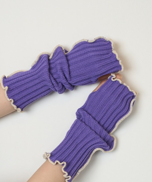 WEGO（ウィゴー）の「WEGO/メローパイピングアームカバー（アームカバー・レディース・ブラック/ブルー/パープル/オレンジ・FREE）」の14枚目の写真