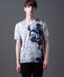 Buffalo Bobs（バッファローボブズ）の「LETTER(レター) Vネック レタープリント Tシャツ（Tシャツ/カットソー）」