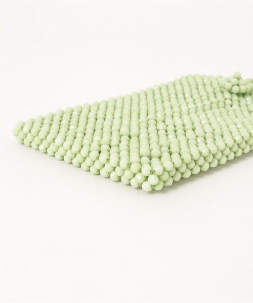 ROSE BUD（ローズバッド）の「(SALUJA)ビーズミニショルダーバッグ（クラッチバッグ・レディース・オレンジ/グリーン・FREE）」の4枚目の写真