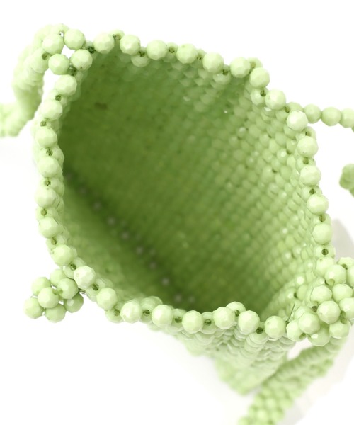 ROSE BUD（ローズバッド）の「(SALUJA)ビーズミニショルダーバッグ（クラッチバッグ・レディース・オレンジ/グリーン・FREE）」の10枚目の写真