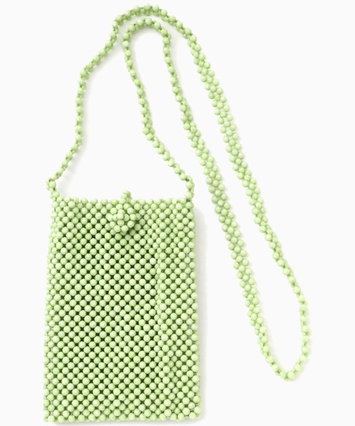 ROSE BUD（ローズバッド）の「(SALUJA)ビーズミニショルダーバッグ（クラッチバッグ・レディース・オレンジ/グリーン・FREE）」の11枚目の写真