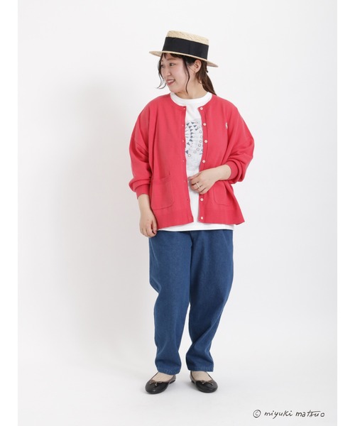 Samansa Mos2(サマンサ モスモス)の「デニムテーパードパンツ(デニムパンツ・レディース・サックスブルー/ブルー・フリ-)」の15枚目の写真