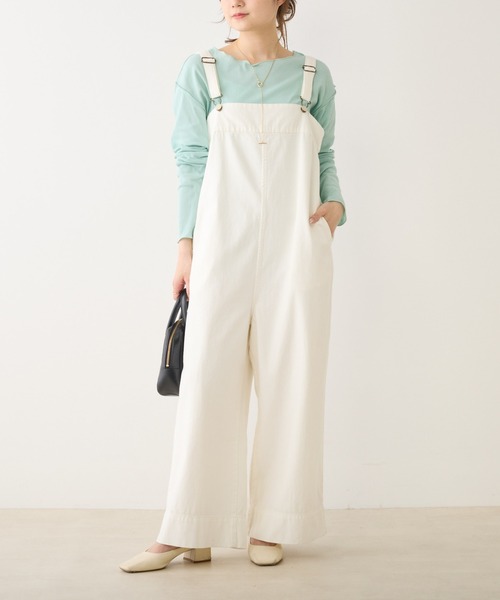 PUAL CE CIN（ピュアルセシン）の「シアーリブメロープルオーバー（Tシャツ/カットソー・レディース・イエロー/ミント/オフホワイト/ネイビー/ブルー・FREE）」の12枚目の写真