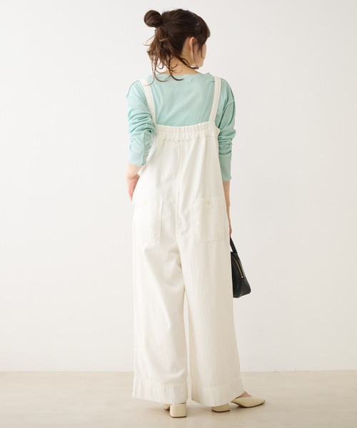 PUAL CE CIN（ピュアルセシン）の「シアーリブメロープルオーバー（Tシャツ/カットソー・レディース・イエロー/ミント/オフホワイト/ネイビー/ブルー・FREE）」の13枚目の写真