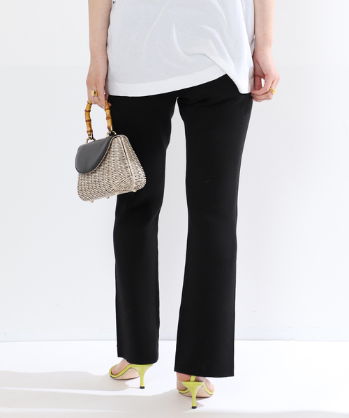 VERMEIL par iena（ヴェルメイユパーイエナ）の「Co/Ace スムースニットパンツ（その他パンツ・レディース・ブラック/ネイビー・36/38）」の12枚目の写真