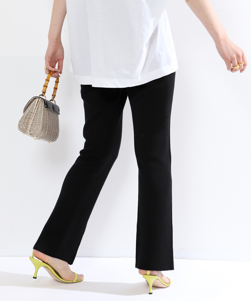 VERMEIL par iena（ヴェルメイユパーイエナ）の「Co/Ace スムースニットパンツ（その他パンツ・レディース・ブラック/ネイビー・36/38）」の13枚目の写真