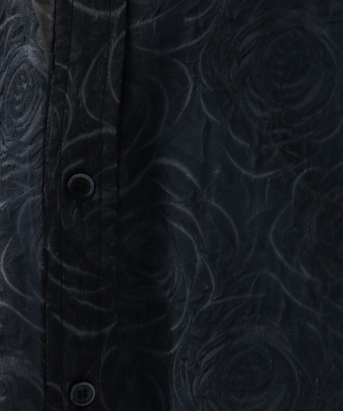 PAGEBOY(ページボーイ)の「ローズジャガードシアーBIGシャツ(シャツ/ブラウス・レディース・オフホワイト/ブルー/ブラック・FREE)」の14枚目の写真