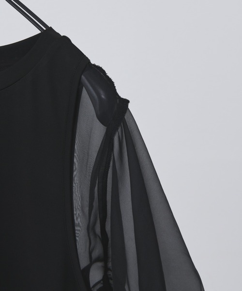 Solace（ソレイス）の「リバーシブルレイヤードワンピース（ワンピース・レディース・ブラック/ベージュ・M/L）」の22枚目の写真