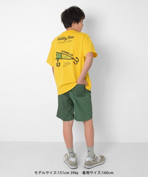 GLAZOS（グラソス）の「【水陸両用】ポリエステル・切り替え配色ショートパンツ（その他パンツ・キッズ・グリーン/グレイッシュブルー・170cm/160cm/140cm/150cm）」の10枚目の写真