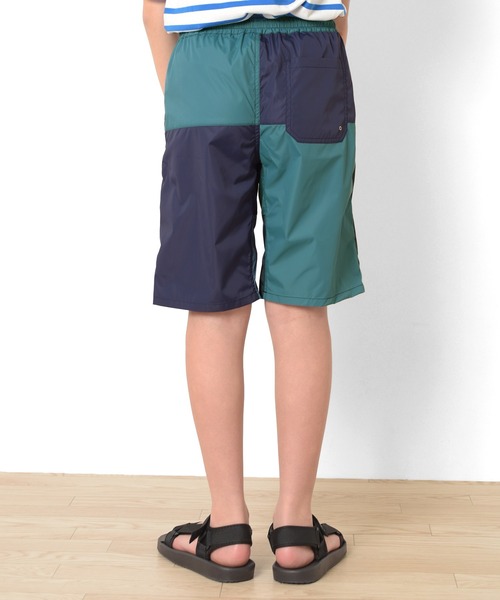 GLAZOS（グラソス）の「【水陸両用】ポリエステル・切り替え配色ショートパンツ（その他パンツ・キッズ・グリーン/グレイッシュブルー・170cm/160cm/140cm/150cm）」の21枚目の写真
