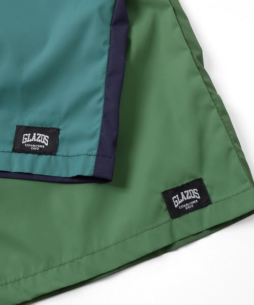 GLAZOS（グラソス）の「【水陸両用】ポリエステル・切り替え配色ショートパンツ（その他パンツ・キッズ・グリーン/グレイッシュブルー・170cm/160cm/140cm/150cm）」の14枚目の写真