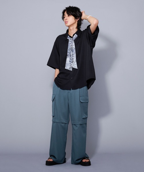 Ellno Loset（エルノロゼット）の「2WAYスリットカーゴパンツ/セットアップ対応（その他パンツ・メンズ・ブラック/ブルー系その他・SMALL/MEDIUM/LARGE）」の18枚目の写真