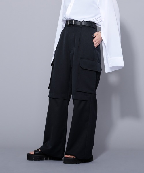Ellno Loset（エルノロゼット）の「2WAYスリットカーゴパンツ/セットアップ対応（その他パンツ・メンズ・ブラック/ブルー系その他・SMALL/MEDIUM/LARGE）」の6枚目の写真