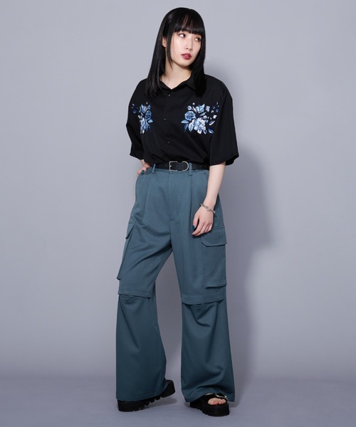 Ellno Loset（エルノロゼット）の「2WAYスリットカーゴパンツ/セットアップ対応（その他パンツ・メンズ・ブラック/ブルー系その他・SMALL/MEDIUM/LARGE）」の11枚目の写真