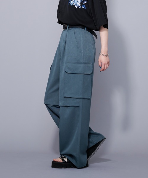 Ellno Loset（エルノロゼット）の「2WAYスリットカーゴパンツ/セットアップ対応（その他パンツ・メンズ・ブラック/ブルー系その他・SMALL/MEDIUM/LARGE）」の13枚目の写真