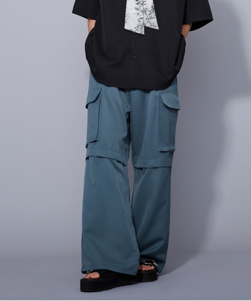 Ellno Loset（エルノロゼット）の「2WAYスリットカーゴパンツ/セットアップ対応（その他パンツ・メンズ・ブラック/ブルー系その他・SMALL/MEDIUM/LARGE）」の14枚目の写真