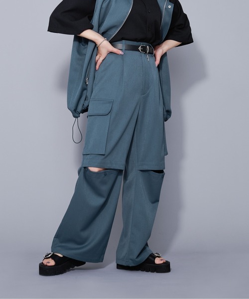 Ellno Loset（エルノロゼット）の「2WAYスリットカーゴパンツ/セットアップ対応（その他パンツ・メンズ・ブラック/ブルー系その他・SMALL/MEDIUM/LARGE）」の19枚目の写真