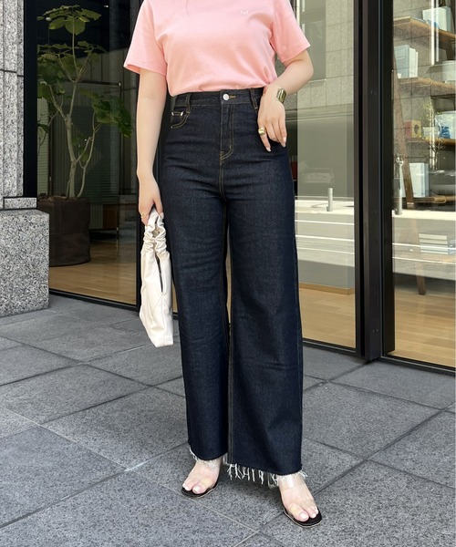 prose verse（プロズヴェール）の「ワイドストレートデニム（デニムパンツ・レディース・サックスブルー/ネイビー/ブルー・MEDIUM）」の15枚目の写真