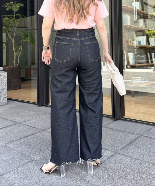 prose verse（プロズヴェール）の「ワイドストレートデニム（デニムパンツ・レディース・サックスブルー/ネイビー/ブルー・MEDIUM）」の17枚目の写真